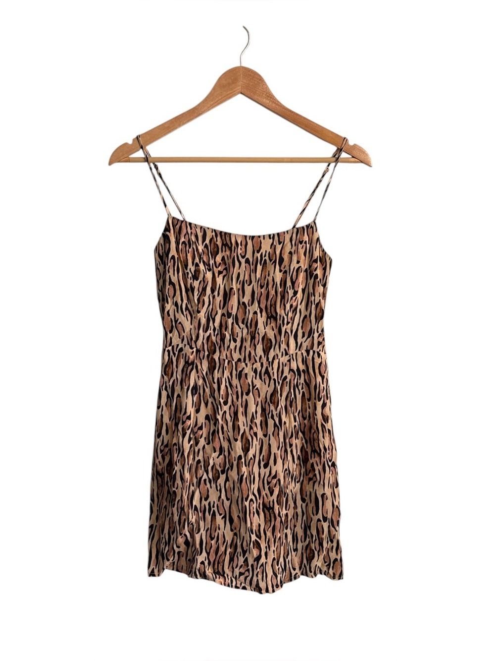 Aritzia Sunday Best Chiara Leopard Print Mini Dress Size 2